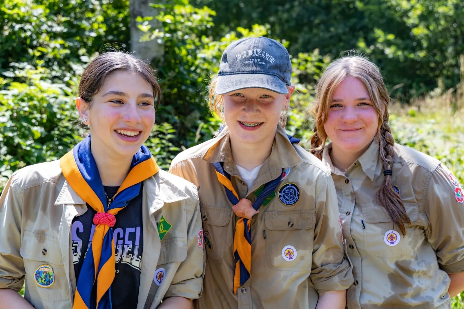 Scouts groepsfoto na activiteit