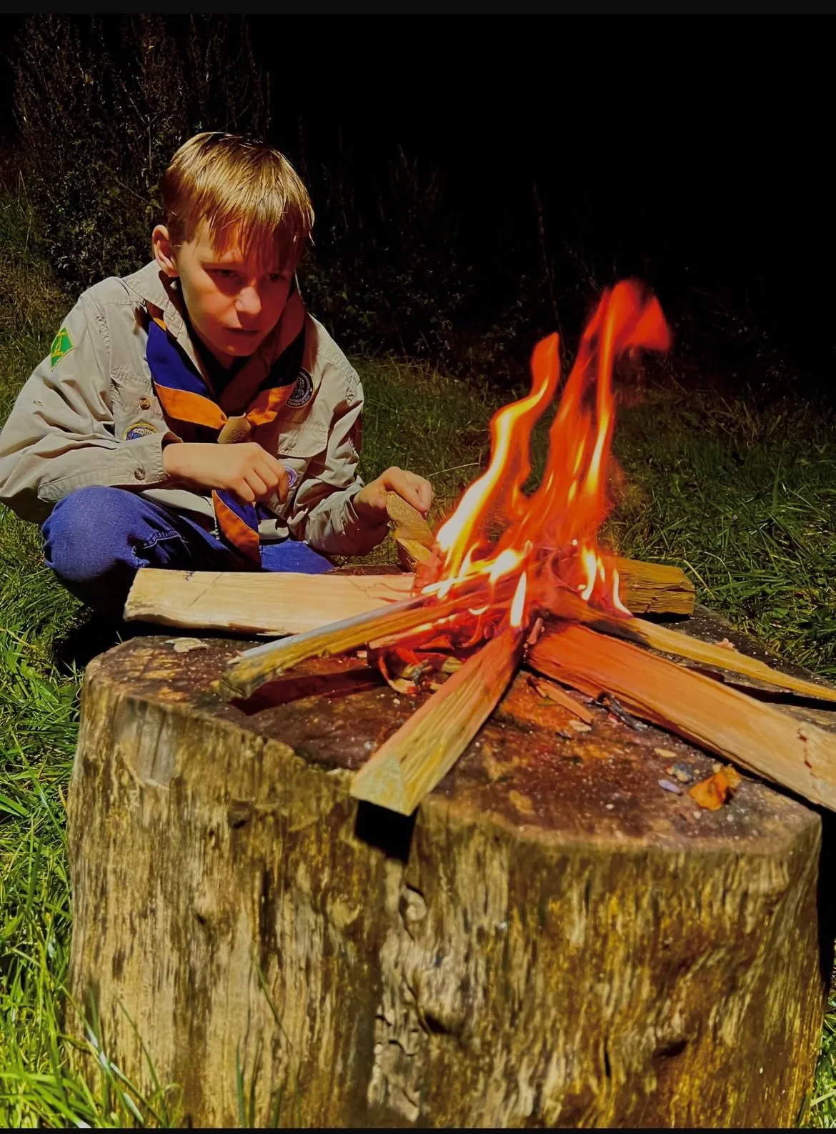 Scouts leren scoutingtechnieken